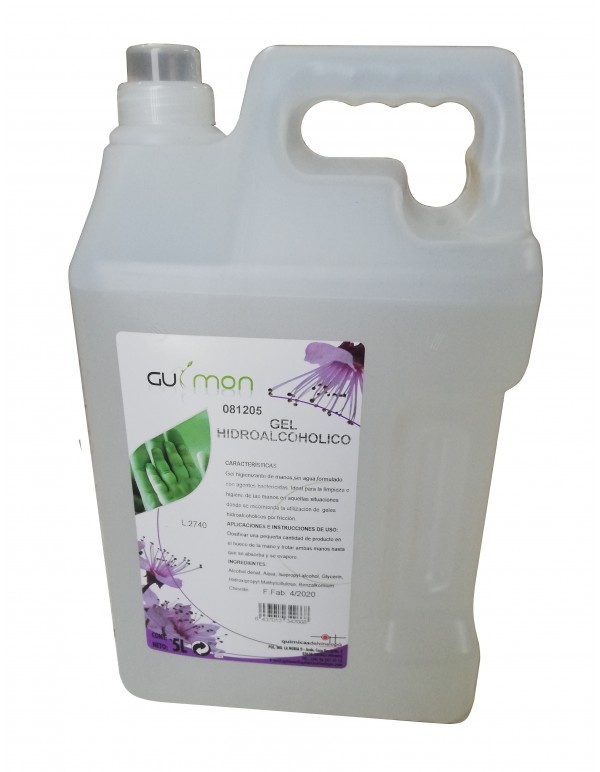 GEL de manos GUIMON Hidroalcohólico (5ltrs.)
