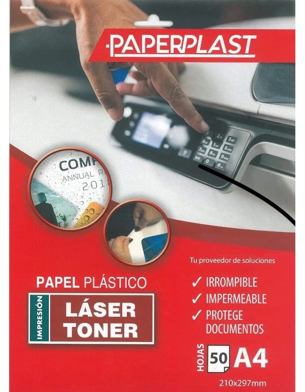 Tapas Encuadernación Imprimibles PAPERPLAST DINA-4 Plástico(50/u)